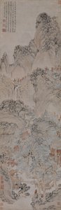 Paysage dans le style de Wang Meng